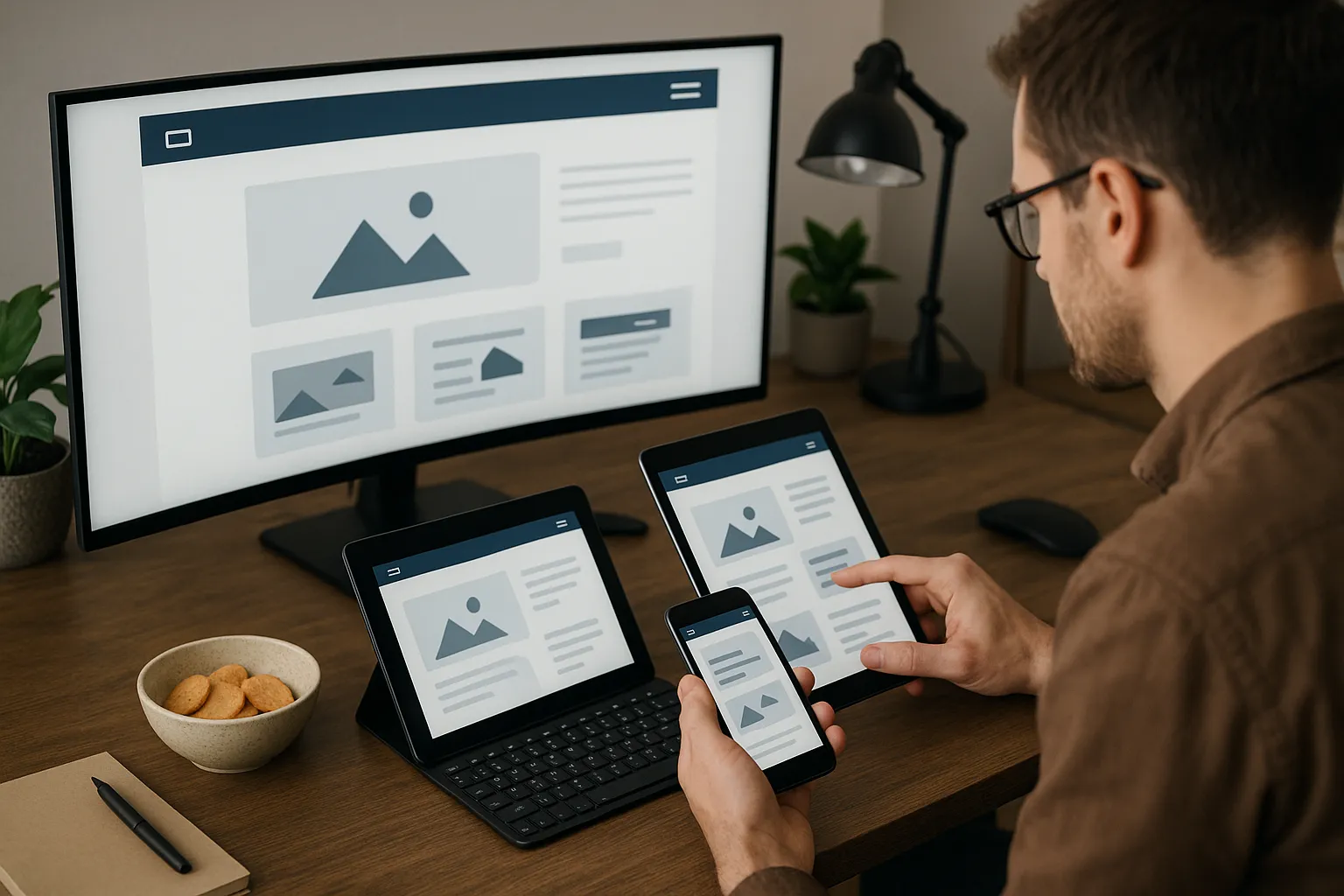 mobile-responsive website