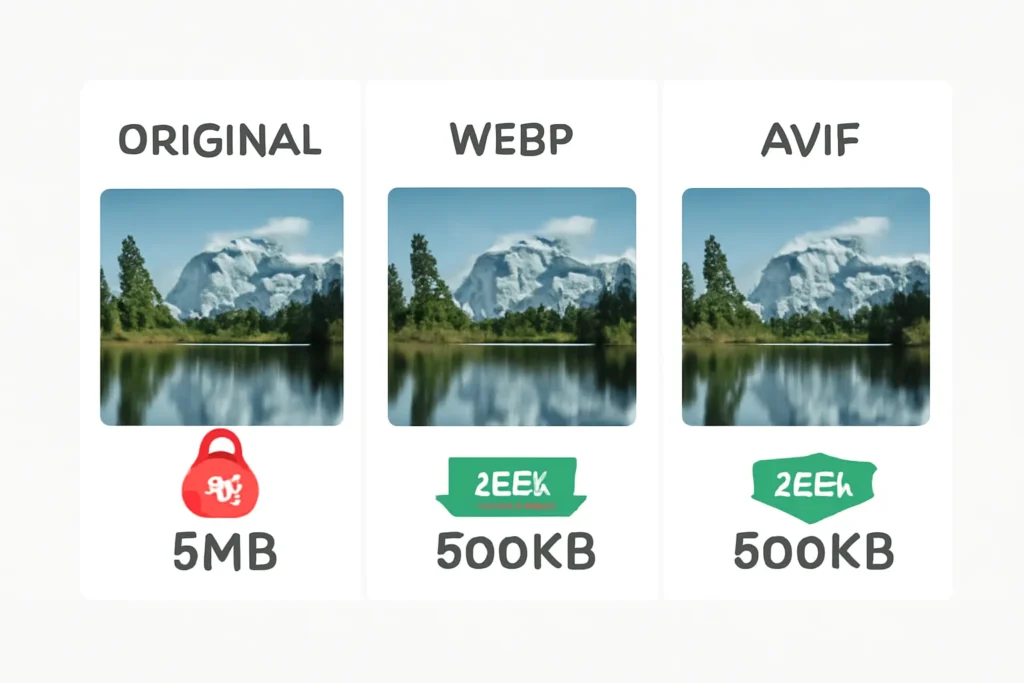 Oversized image files slowing load speed