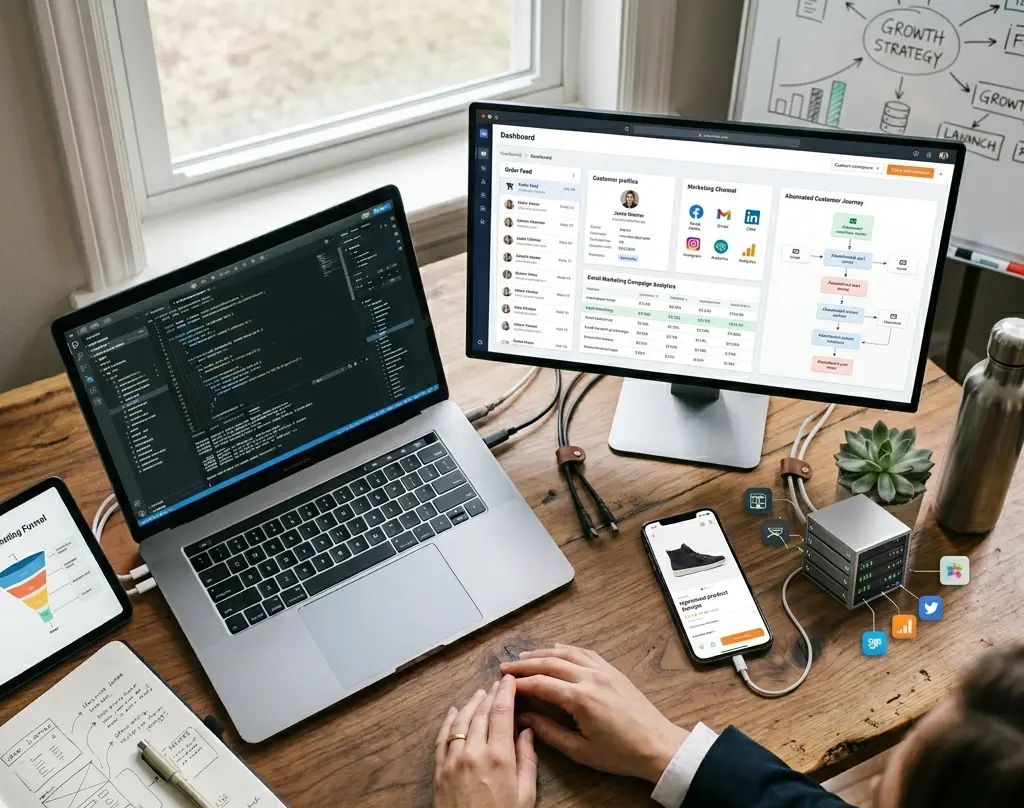 custom website vs template